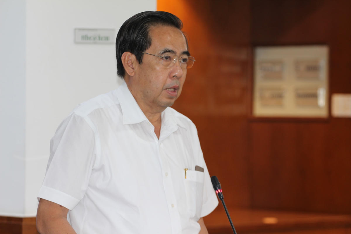 Lãnh đạo Sở Lao động Thương binh Xã hội TP HCM thông tin về quan hệ lao động trên địa bàn.
