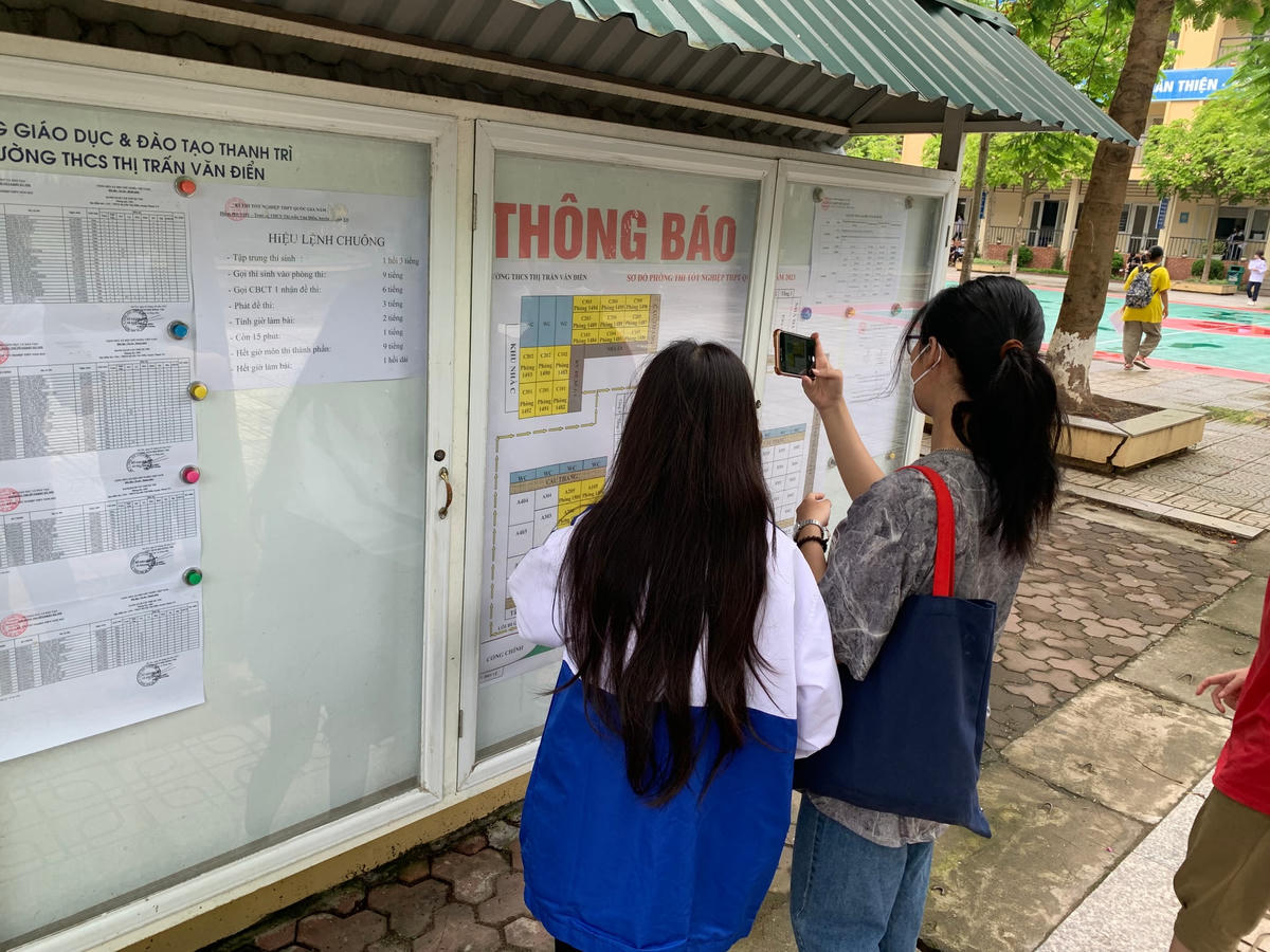 Thí sinh lưu lại thông tin về phòng thi để tránh nhầm lẫn.