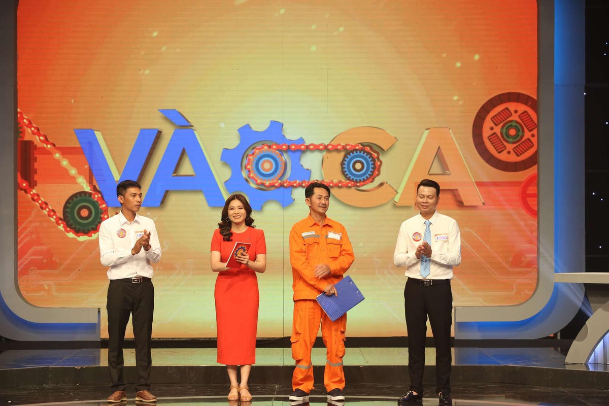 Đào Minh Tuyến tham gia phần thi.