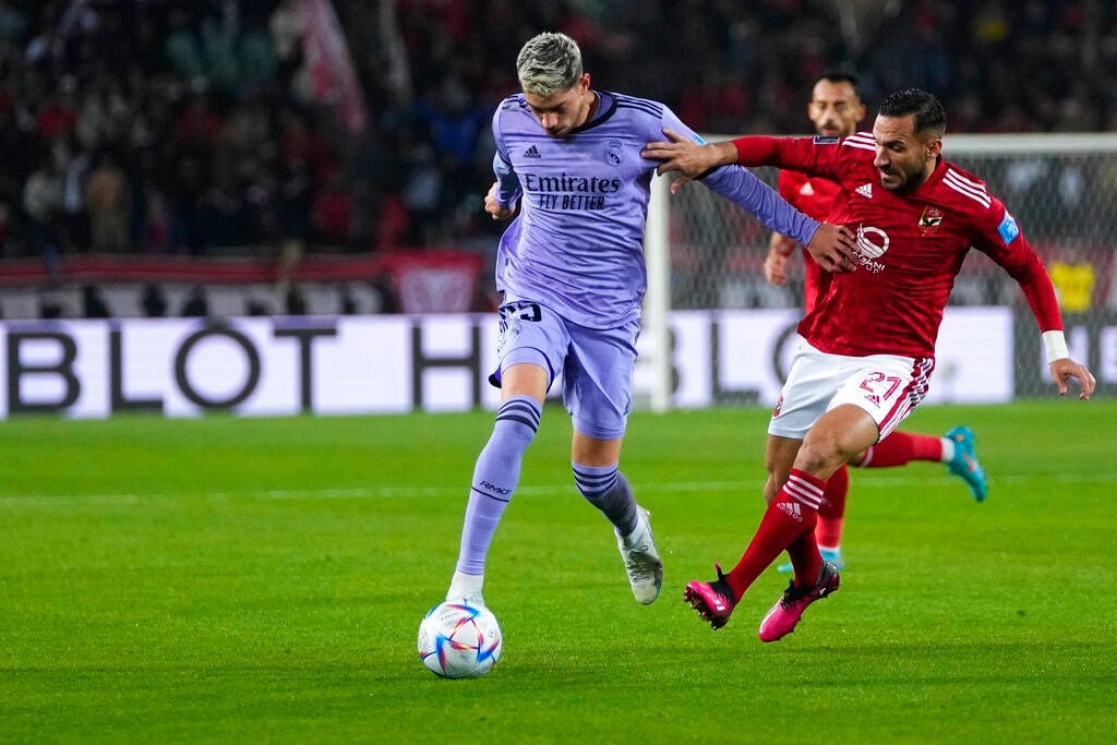 Valverde và các đồng đội áp đảo toàn diện trước Al Ahly (Ảnh: AP).