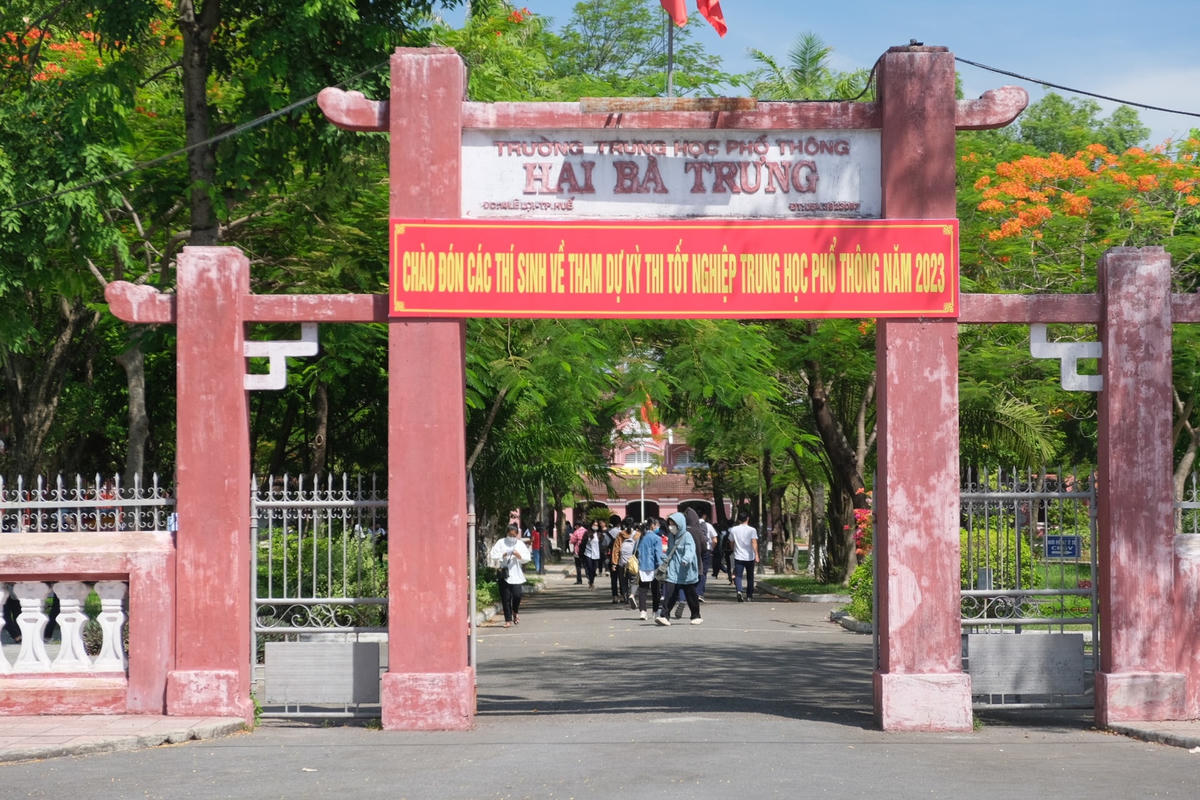Trường THPT Hai Bà Trưng. Ảnh: H.D.