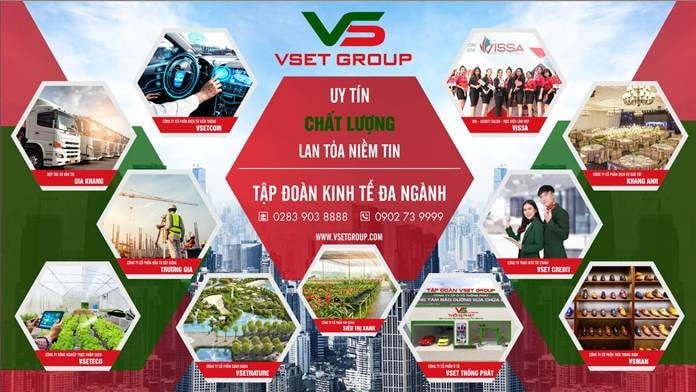 Công ty Vsetgroup giới thiệu là tập đoàn kinh tế đa ngành.