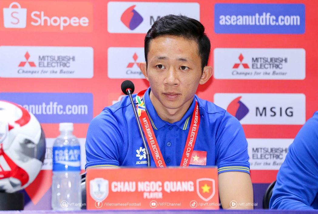 Tiền vệ Châu Ngọc Quang. Nguồn: VFF.