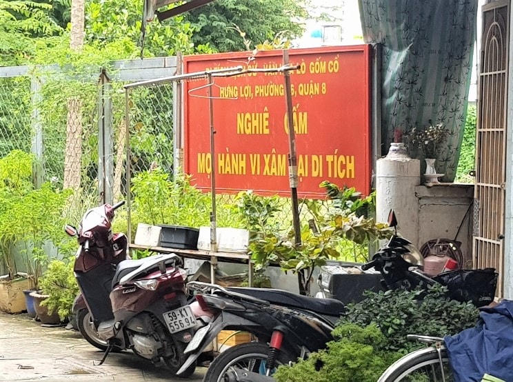 Di tích khảo cổ tại quận 8, TPHCM bị xâm hại.