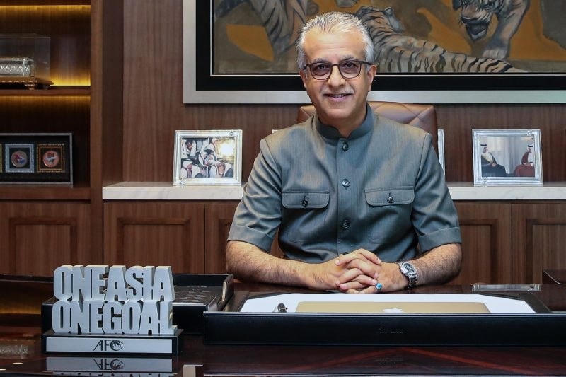 Chủ tịch AFC Sheikh Salman bin Ebrahim Al Khalifa (Ảnh: VFF).