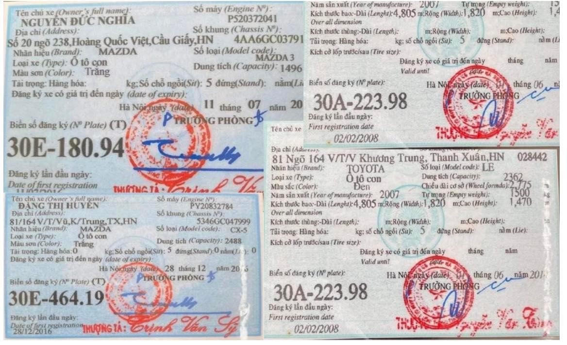 Hình ảnh phía văn phòng luật sư Vì dân cung cấp được cho là dùng giấy tờ giả để vay nợ.