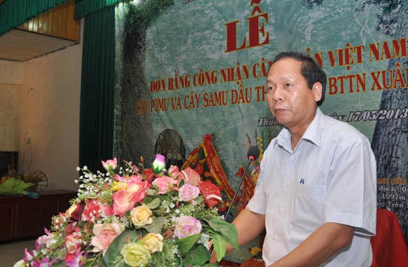 Ông Cầm Bá Xuân, thời kỳ còn là Chủ tịch UBND huyện Thường Xuân.
