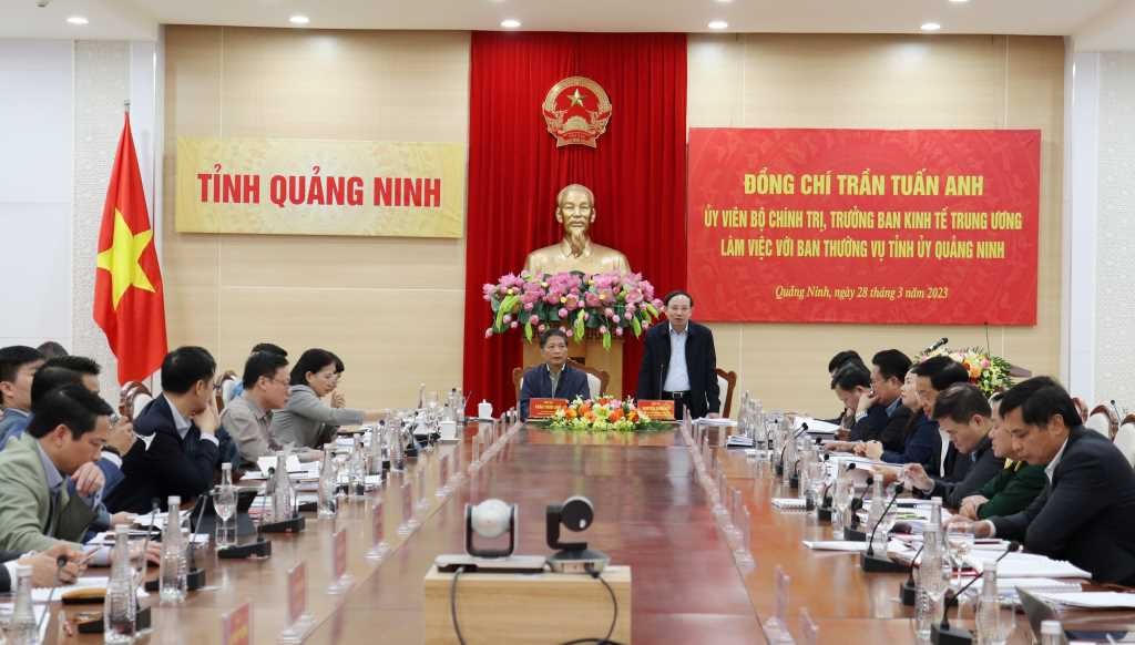 Quang cảnh hội nghị. Ảnh: Cổng thông tin điện tử tỉnh Quảng Ninh.