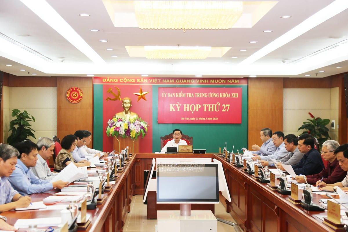 Quang cảnh Kỳ họp thứ 27. Ảnh: Ủy ban Kiểm tra Trung ương.