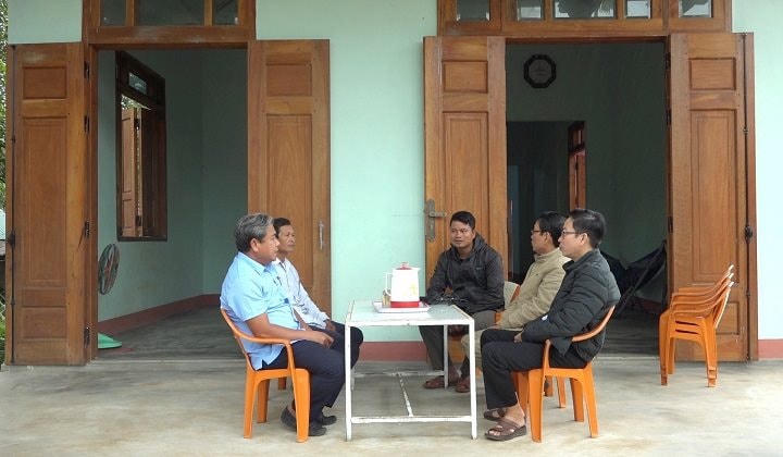 Ngôi nhà của gia đình anh Hồ Văn Lương được xây dựng khang tra