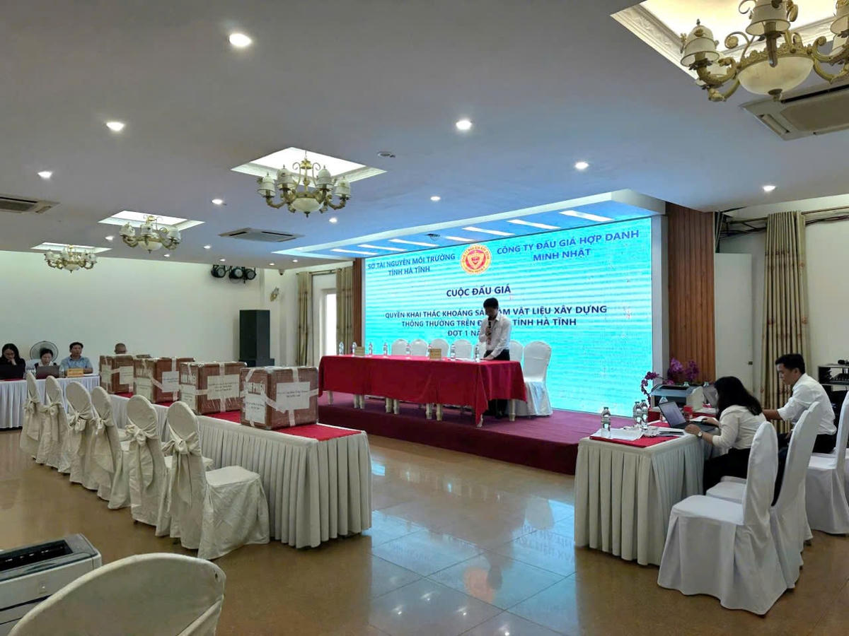 Đợt 1 năm 2024, Hà Tĩnh có 4 mỏ vật liệu được đưa ra đấu giá. Ảnh: MN.