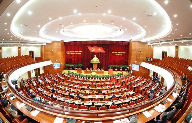 Toàn cảnh bế mạc hội nghị. (Ảnh: Phương Hoa/TTXVN).