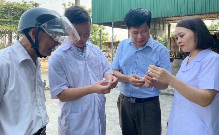 Cơ quan chức năng tiến hành bắt côn trùng lấy mẫu để tìm nguyên nhân.