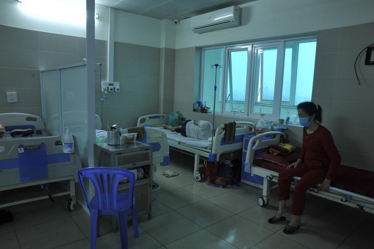 Bệnh nhân điều trị Covid-19 tại Bệnh viện Thanh Nhàn.