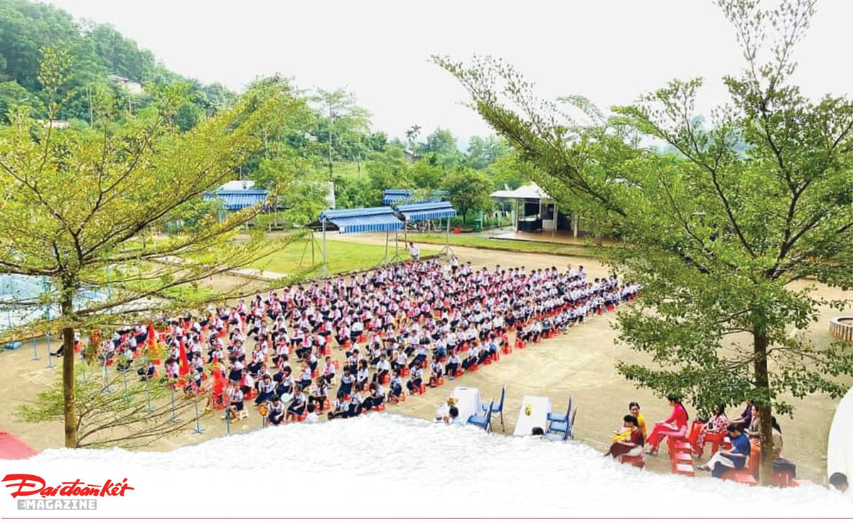 Quang cảnh của Trường  PTDTBT Tiểu học Trà Tập.