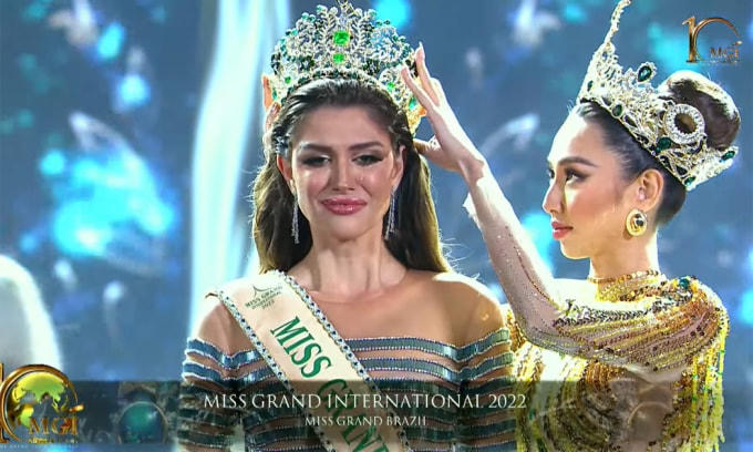 Người đẹp Brazil đăng quang Miss Grand International 2022. Ảnh: CMH.