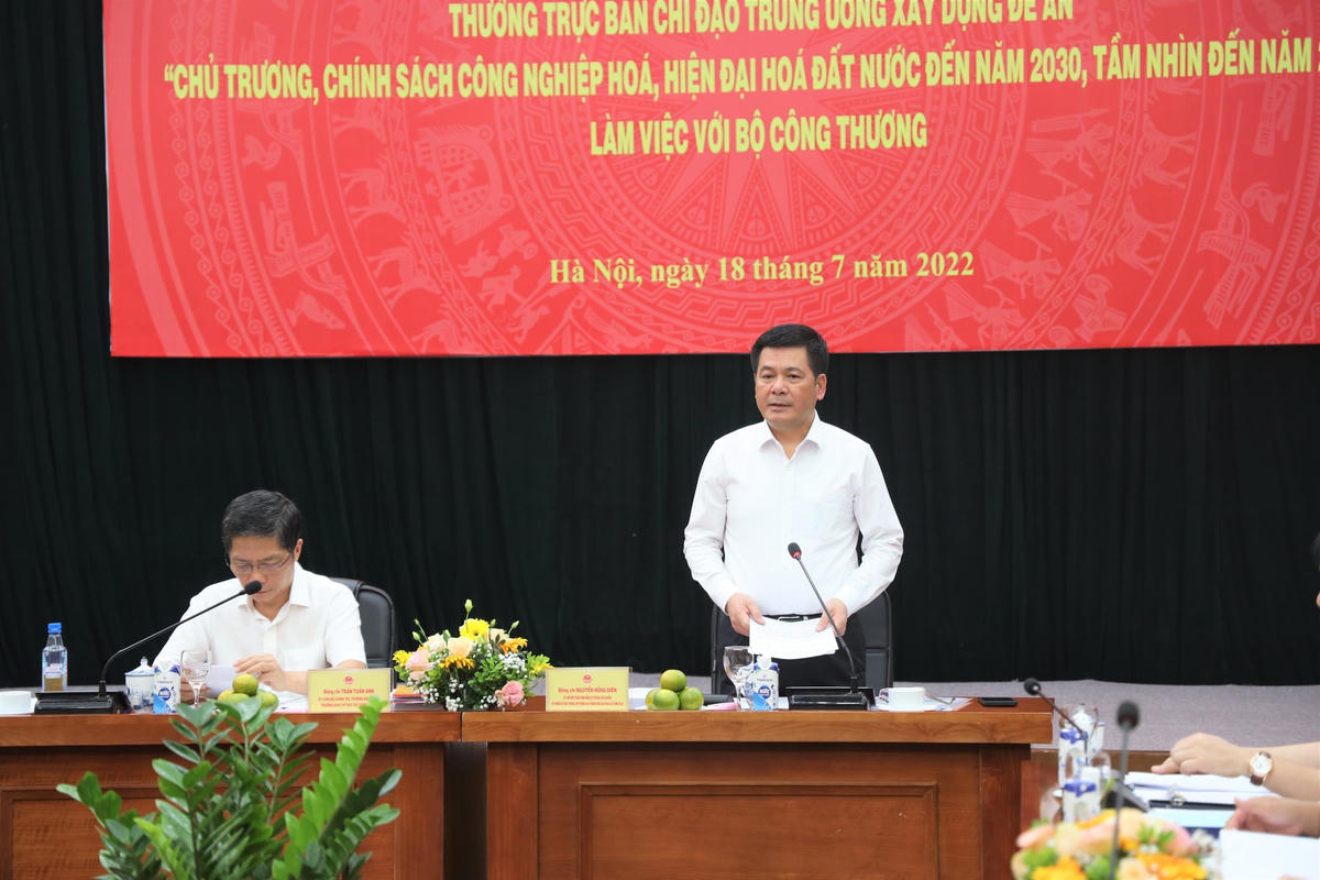 Bộ trưởng Bộ Công Thương Nguyễn Hồng Diên nêu 4 nội dung thống nhất.