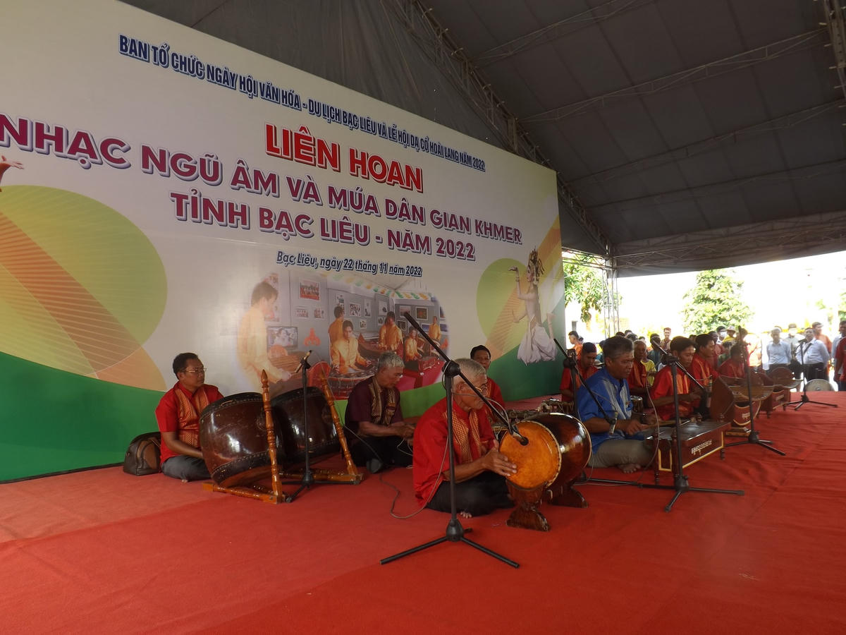 Liên hoan nhạc ngũ âm và múa dân gian Khmer, Bạc Liêu 2022.  