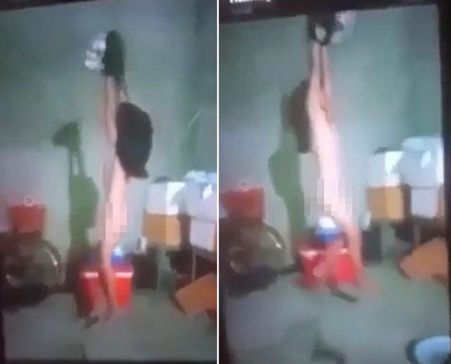 Cháu N.B.N. bị bố đẻ treo lên nhà vì lý do ngủ lại nhà người thân nhưng không xin phép.