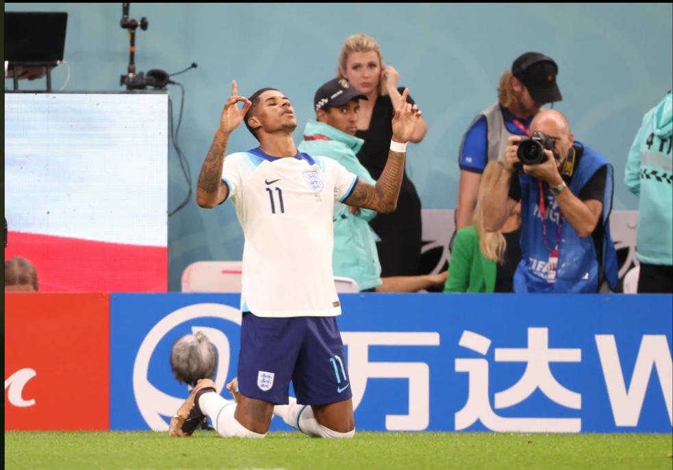 Marcus Rashford đã dành bàn thắng đầu tiên vào lưới xứ Wales cho người bạn thân Garfield Hayward, người đã qua đời chỉ vài ngày trước trận đấu. Ảnh: Getty.