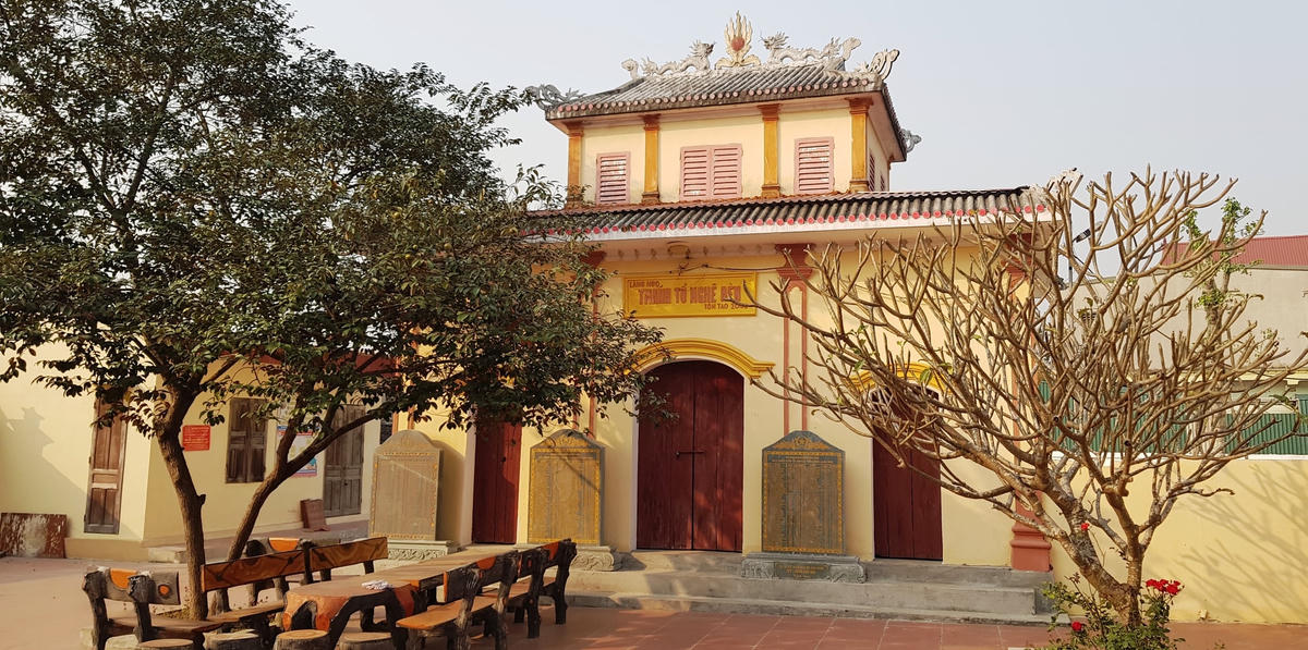 Đình làng Ngọ - nơi người dân Tiến Lộc thờ tổ nghề.  