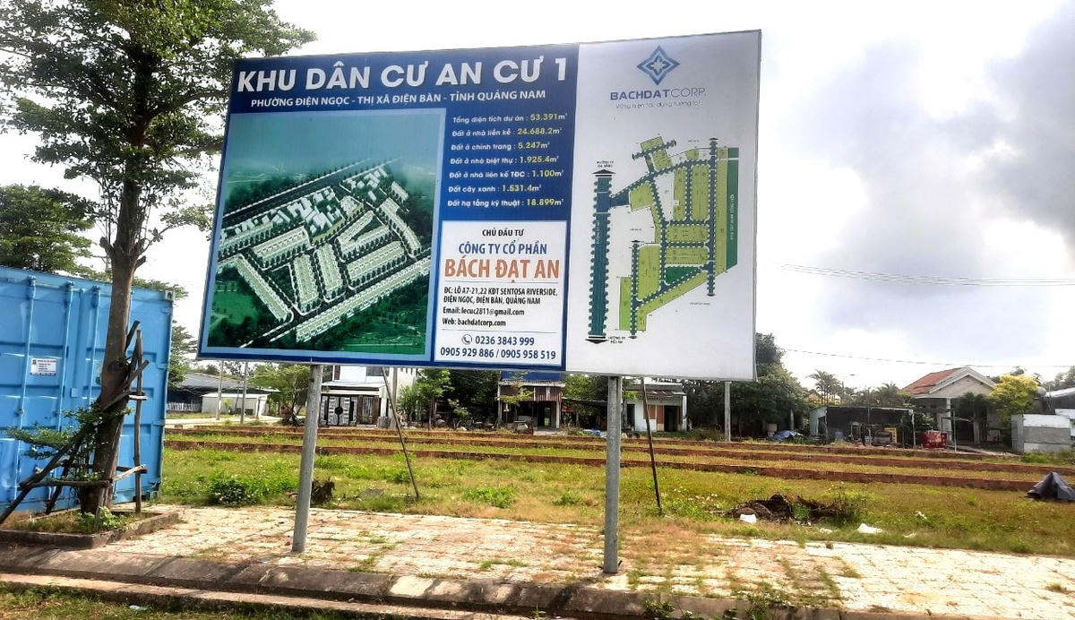 Một góc Dự án khu tái định cư An Cư 1 của Công ty Bách Đạt An.