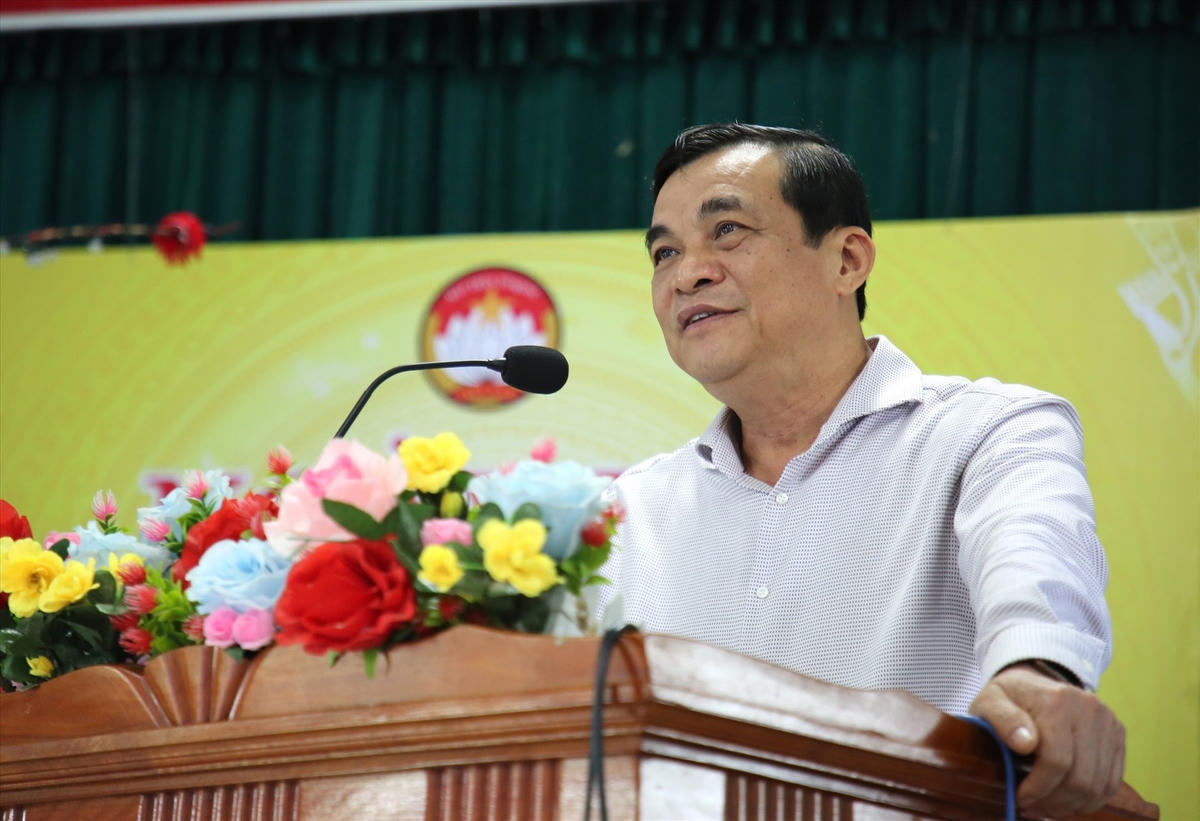 Ông Phan Việt Cường, Bí thư Tỉnh ủy Quảng Nam phát biểu tại ngày hội.