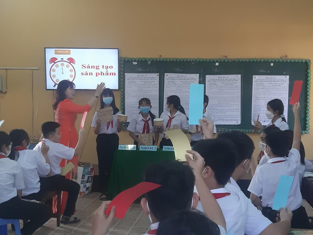 Một lớp học tại trường THCS Hoàng Diệu, TP Vị Thanh, tỉnh Hậu Giang.