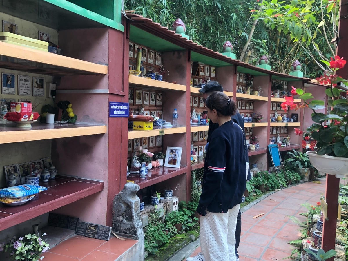 Cầu siêu và cầu an cho thú cưng tại ngôi chùa độc đáo Hà Nội