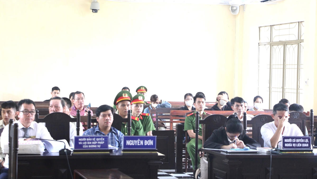 Đại diện Công ty Phú Long và Công ty D.A.C tại TAND tỉnh Quảng Nam.