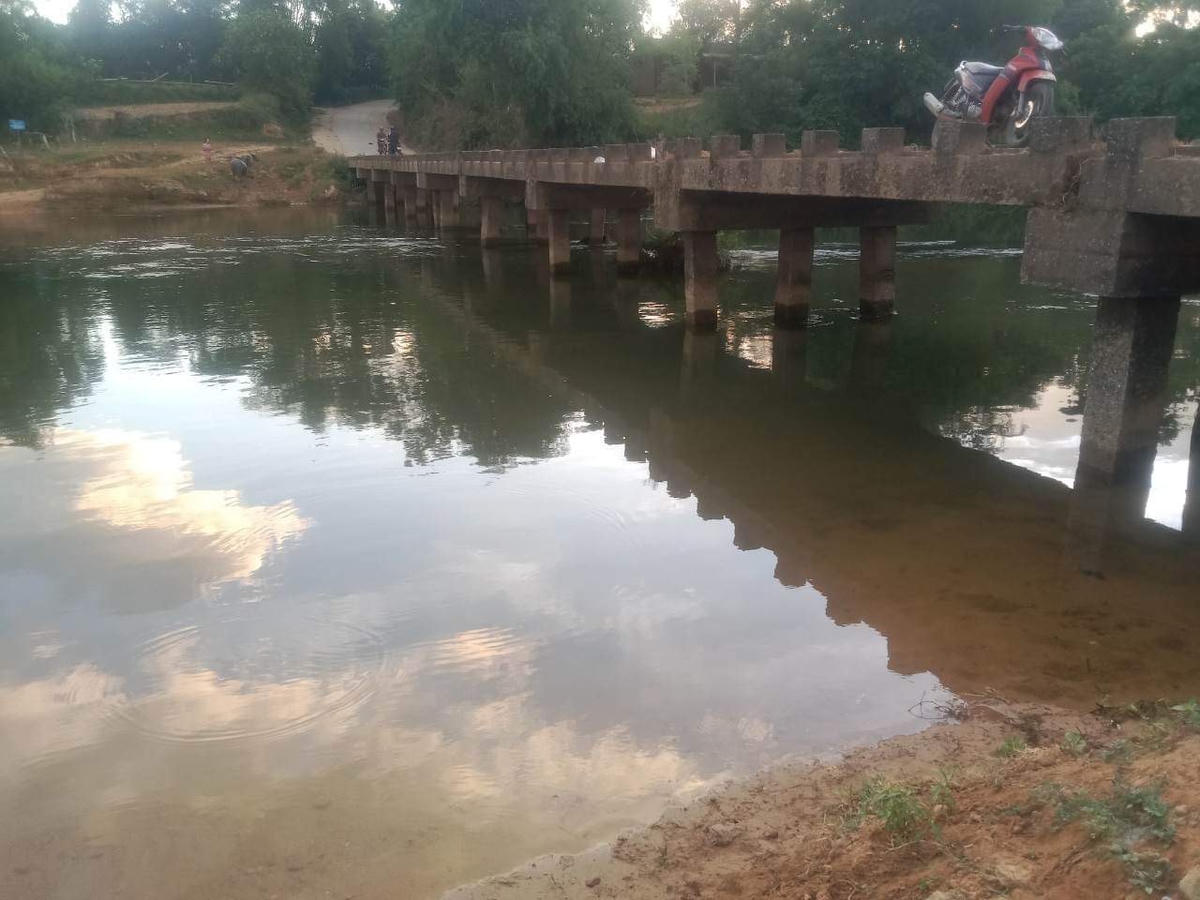 Hiện trường nơi em L.V.P.A. bị đuối nước.