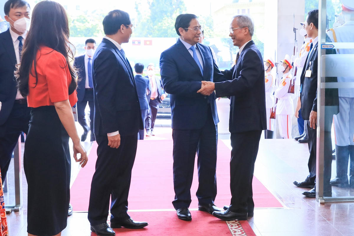 Thủ tướng Chính phủ Phạm Minh Chính dự lễ kỷ niệm. Ảnh: Quang Vinh.