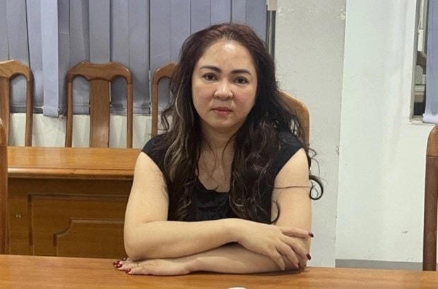 Bị can Nguyễn Phương Hằng tại cơ quan điều tra. (Ảnh: Công an Thành phố Hồ Chí Minh).