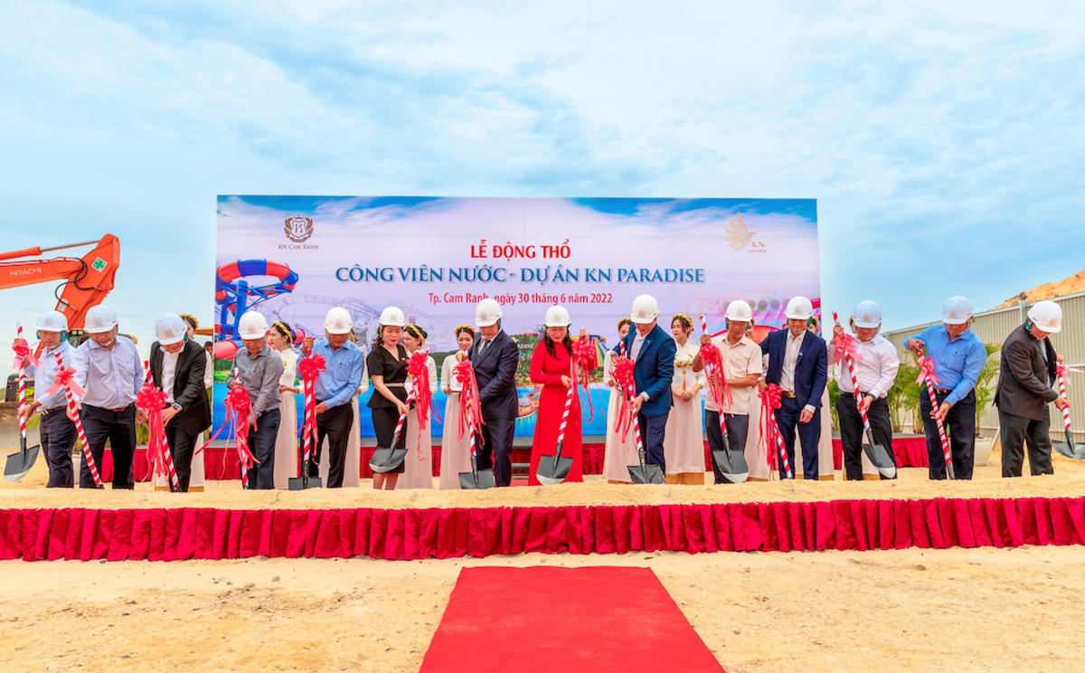 Khởi công Công viên nước 6,7 ha sẽ được thiết kế bởi đơn vị Polin Waterparks (Thổ Nhĩ Kỳ) với tổng mức đầu tư hơn 500 tỷ đồng.