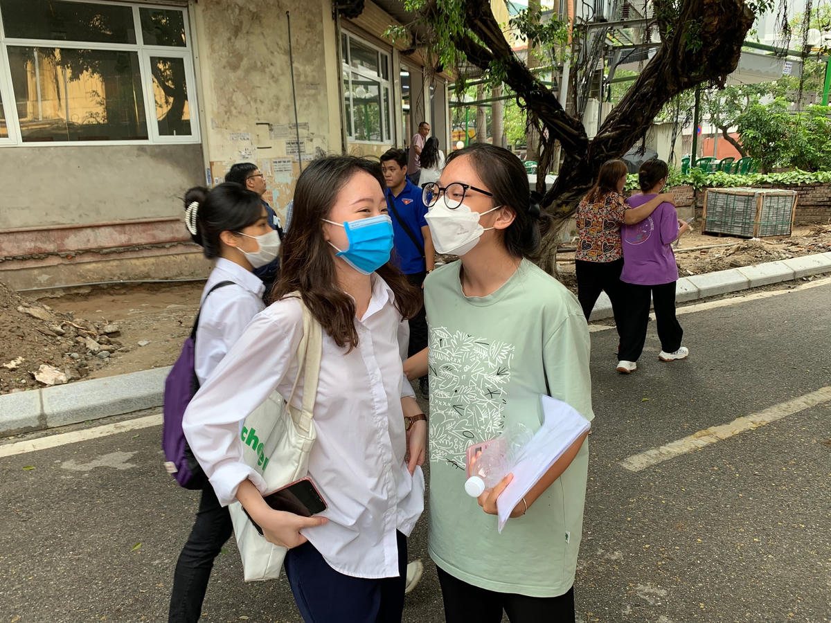 Thí sinh sau khi hoàn thành Kỳ thi tốt nghiệp THPT năm 2022.