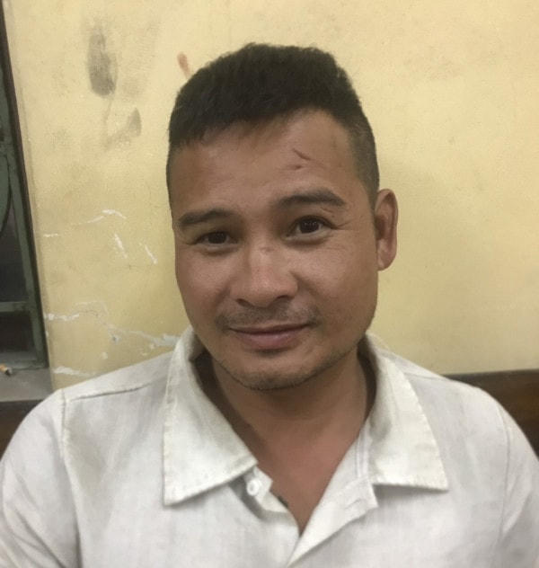 Nguyễn Đăng Thắng tại thời điểm bị bắt giữ.