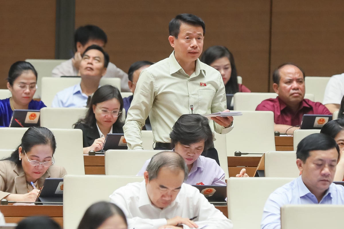 Ông Nguyễn Hải Dũng phát biểu (Ảnh: Quang Vinh)