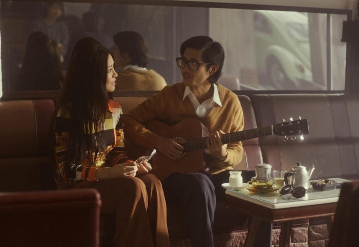 Hình ảnh danh ca Khánh Ly và Trịnh Công Sơn trong "Em và Trịnh". 