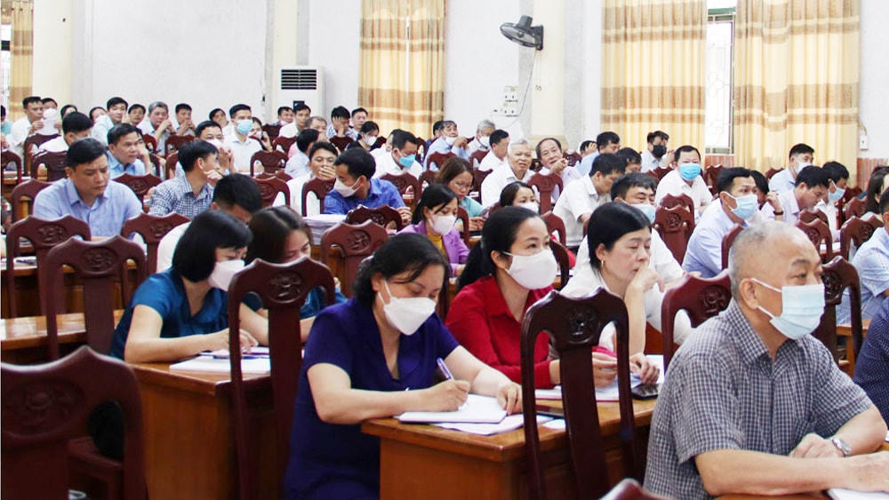 Các đại biểu dự buổi tập huấn.