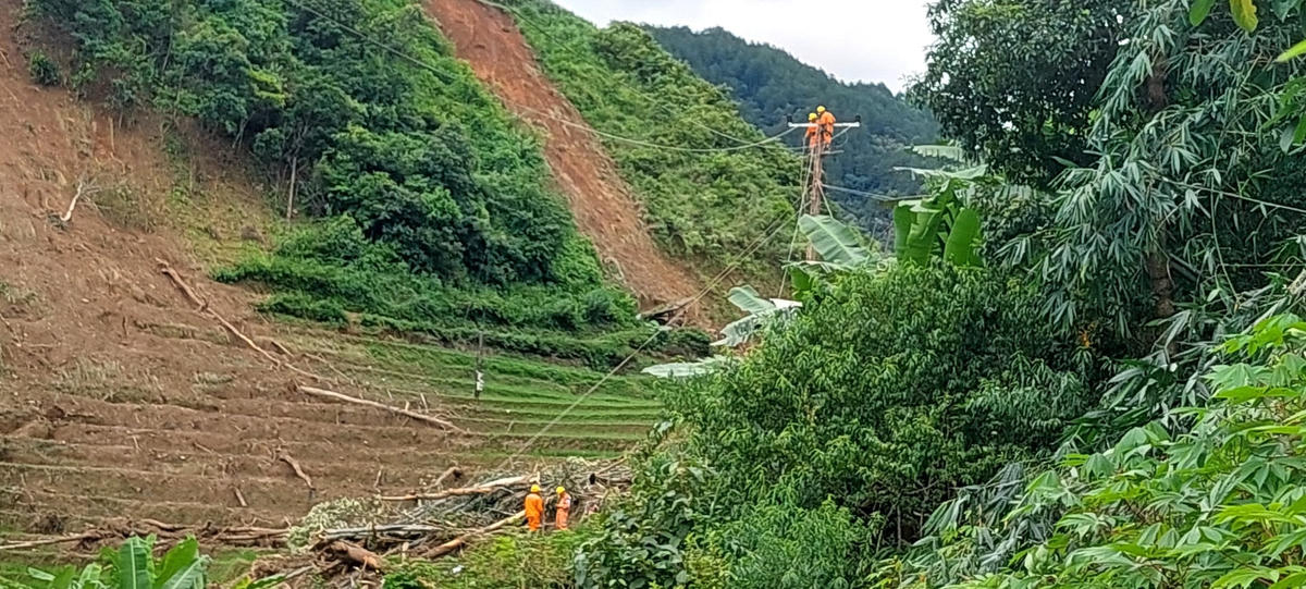 Huyện Mù Cang Chải, Yên Bái đã được cấp điện trở lại lúc 21h ngày 9/8