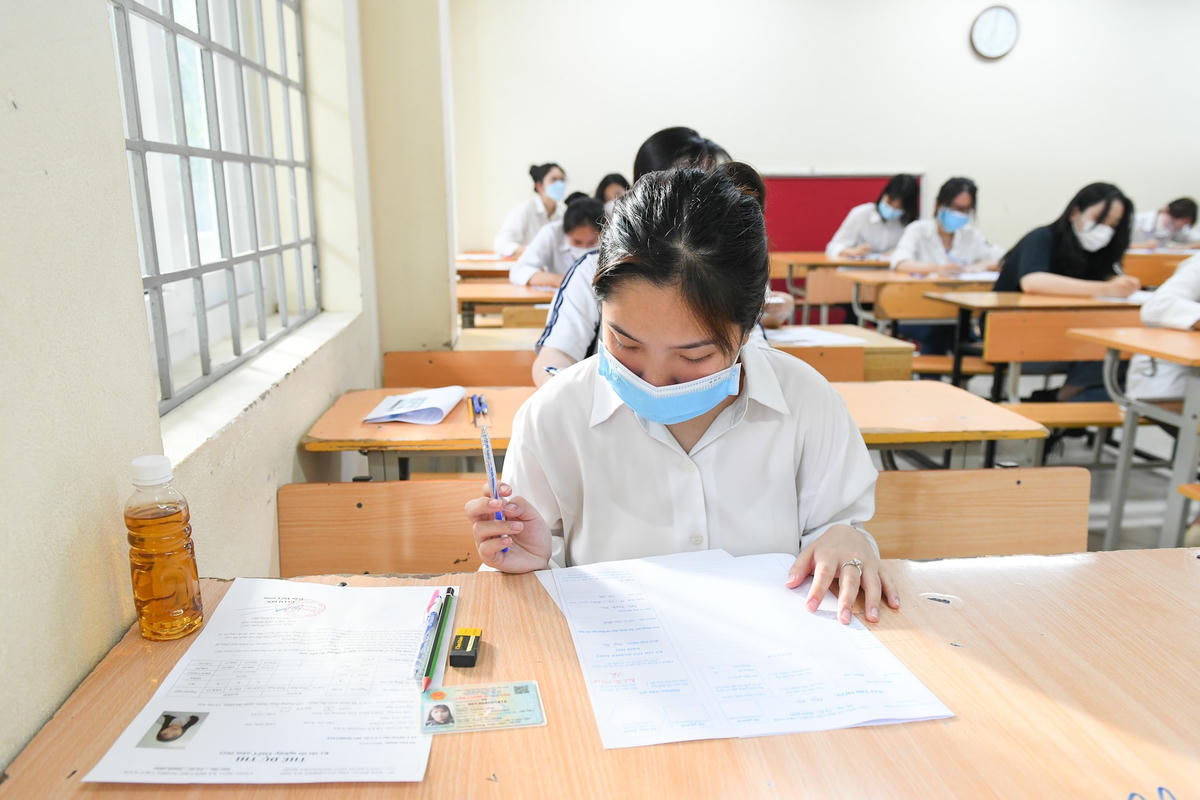 Thí sinh dự thi tốt nghiệp THPT năm 2021.