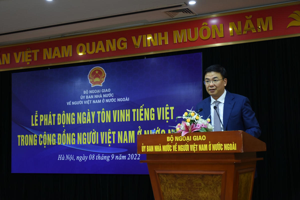 Thứ trưởng Phạm Quang Hiệu phát biểu tại Lễ phát động