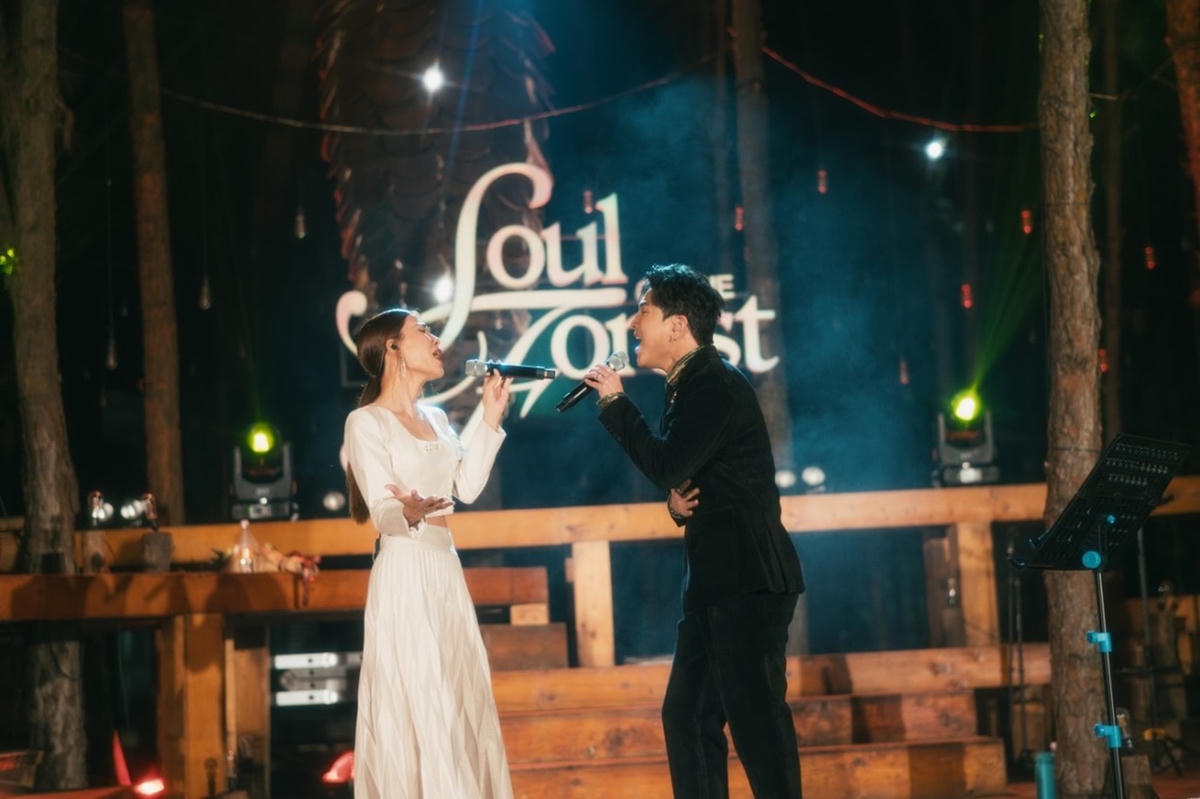 Hà Nhi và Mai Tiến Dũng thăng hoa trên sân khấu Soul of the Forest.