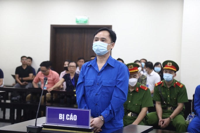 Bị cáo Đỗ Thành Nhân tại phiên tòa sơ thẩm.
