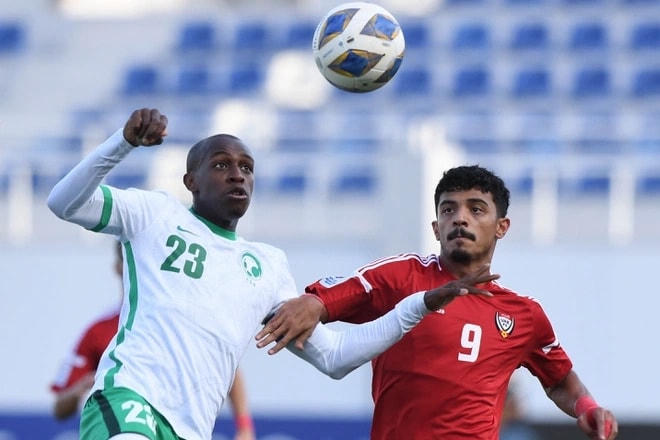 Đội trưởng Saud Abdulhamid vắng mặt ở trận gặp U23 Việt Nam do bị treo giò (Ảnh: AFC).