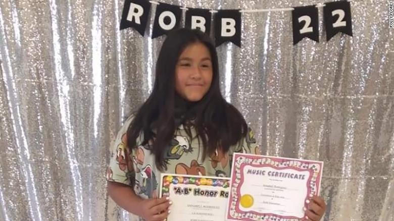 Cô bé Annabell Guadalupe Rodriguez lúc đó 10 tuổi. Ảnh: CNN.