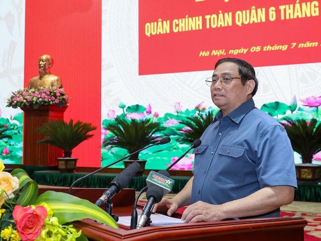 Thủ tướng Phạm Minh Chính phát biểu tại Hội nghị. Ảnh: VGP.