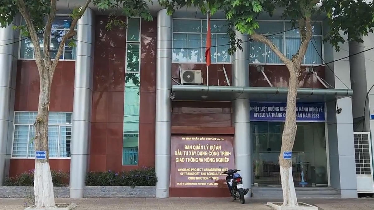 Trụ sở Ban QLDA Đầu tư xây dựng công trình giao thông và nông nghiệp tỉnh An Giang.