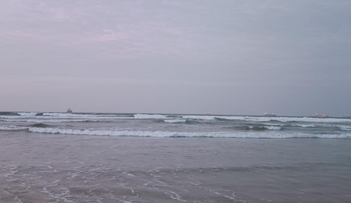 Biển Khe Hai nơi anh L. gặp nạn.