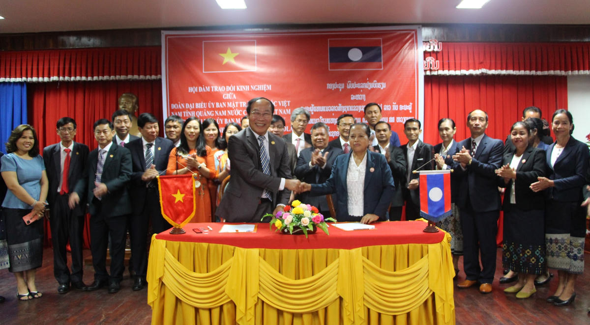 :  Lễ ký kết biên bản thỏa thuận hợp tác giữa 2 Mặt trận trong giai đoạn 2022 - 2027.